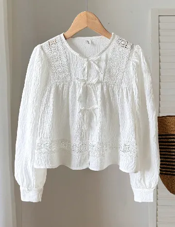 Bluza Shein Kids, alb