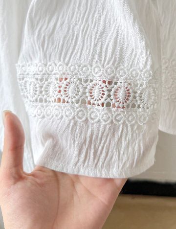 Bluza Shein Kids, alb