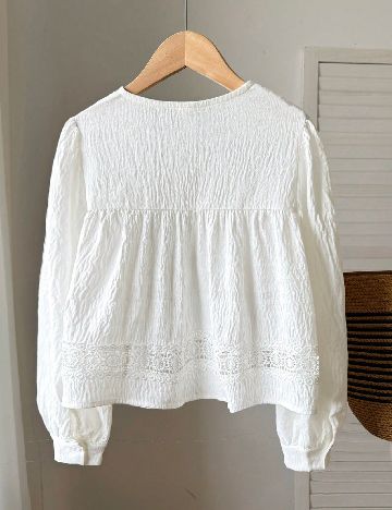 Bluza Shein Kids, alb