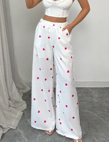 Pantaloni SHEIN, alb