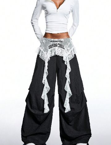 Pantaloni SHEIN, negru