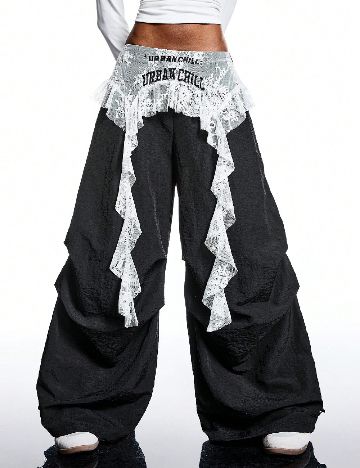 Pantaloni SHEIN, negru