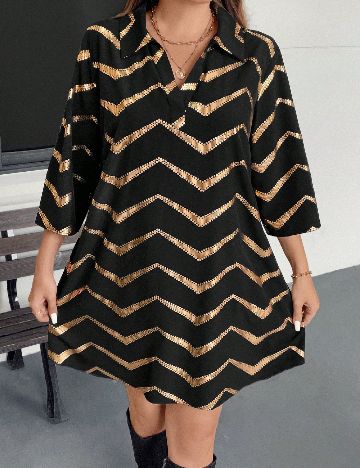 Rochie scurta SHEIN CURVE, negru