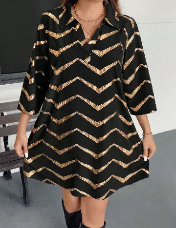 Rochie scurta SHEIN CURVE, negru