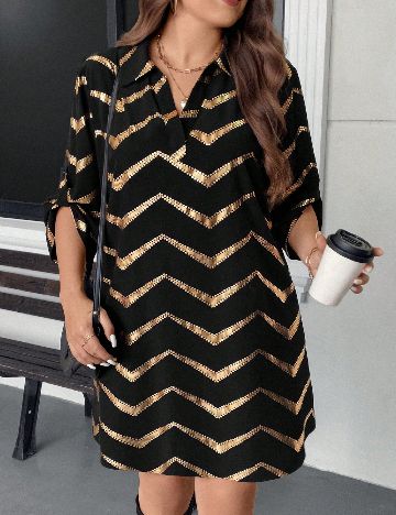 Rochie scurta SHEIN CURVE, negru