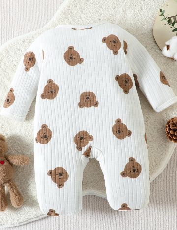 Salopeta Shein Kids, alb