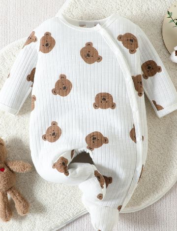 Salopeta Shein Kids, alb