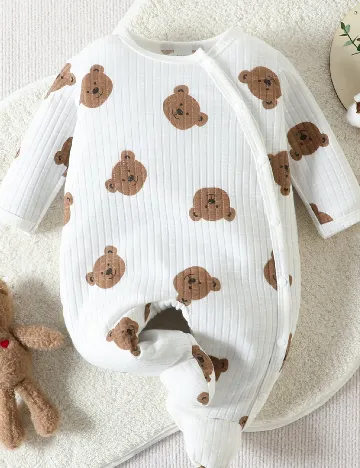 Salopeta Shein Kids, alb