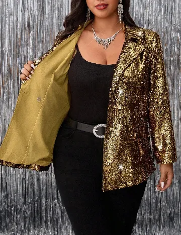 Sacou SHEIN CURVE, auriu