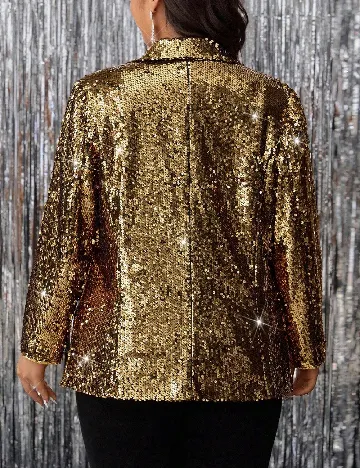 Sacou SHEIN CURVE, auriu