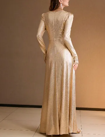 Rochie lunga MOTF, auriu