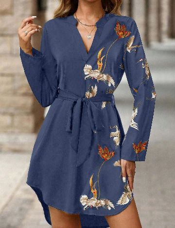 Rochie scurta SHEIN CURVE, albastru