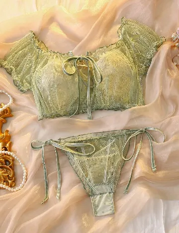 Set lenjerie SHEIN, verde