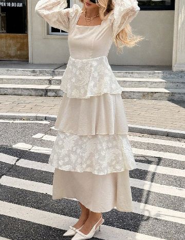 Rochie lunga SHEIN, ecru