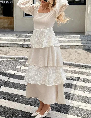 Rochie lunga SHEIN, ecru