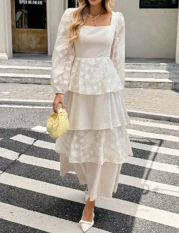 Rochie lunga SHEIN, ecru