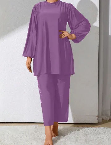 Costum de baie SHEIN CURVE, mov