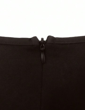 Rochie scurta SHEIN CURVE, maro inchis