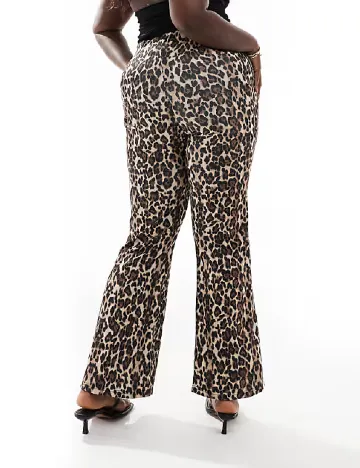 Pantaloni Only Carmakoma, animal print