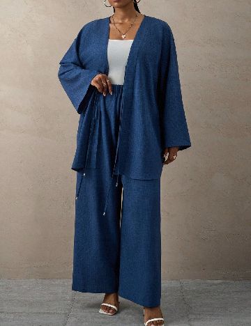 Compleu SHEIN CURVE, albastru