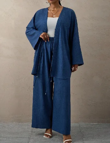 Compleu SHEIN CURVE, albastru