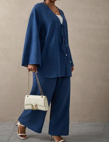 Compleu SHEIN CURVE, albastru