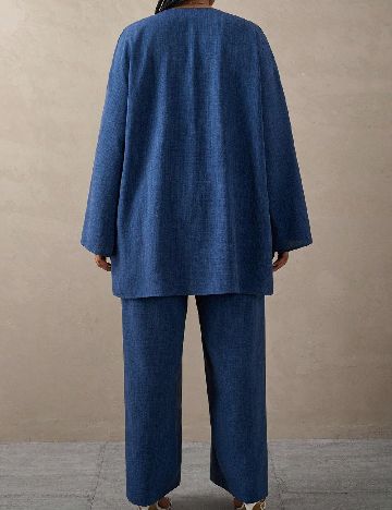 Compleu SHEIN CURVE, albastru