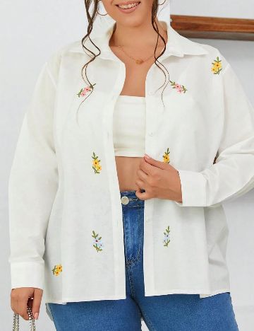 Camasa SHEIN CURVE, alb