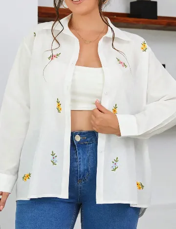 Camasa SHEIN CURVE, alb