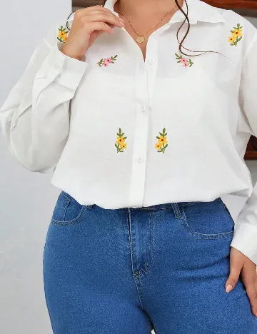 Camasa SHEIN CURVE, alb