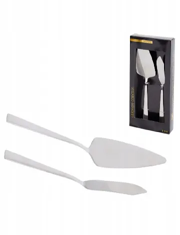 Set pentru servire tort 2 bucati Excellent Houseware, argintiu