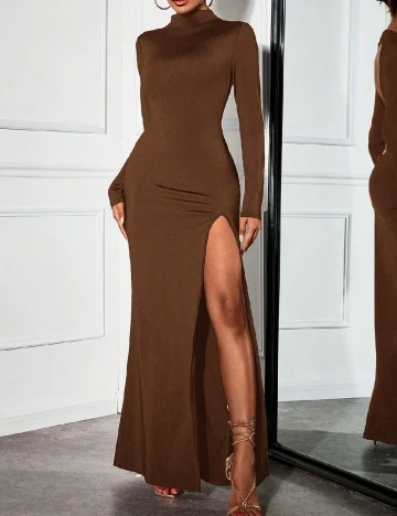 Rochie lunga SHEIN, maro