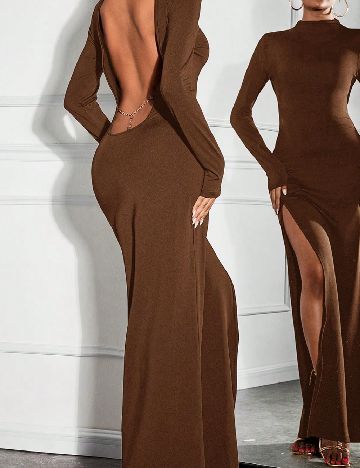 Rochie lunga SHEIN, maro