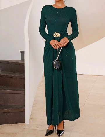 Rochie lunga SHEIN, verde