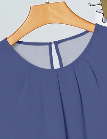 Compleu SHEIN, albastru/alb