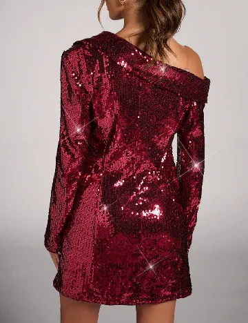 Rochie scurta SHEIN, visiniu