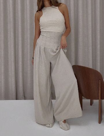 Pantaloni Musera, gri