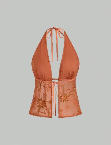 Top SHEIN, portocaliu