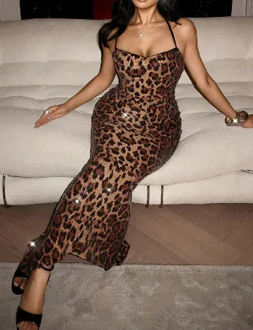 Rochie lunga SHEIN, animal print