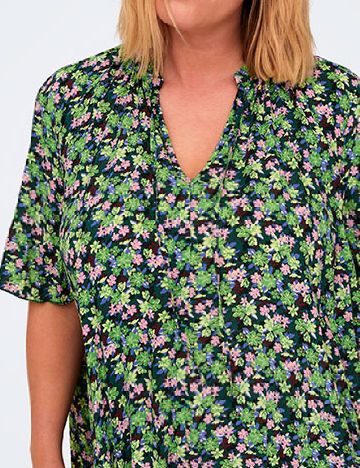 Rochie scurta Only Carmakoma, floral print