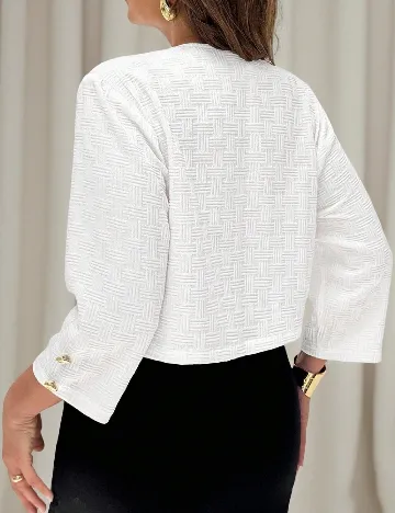 Blazer SHEIN CURVE, alb