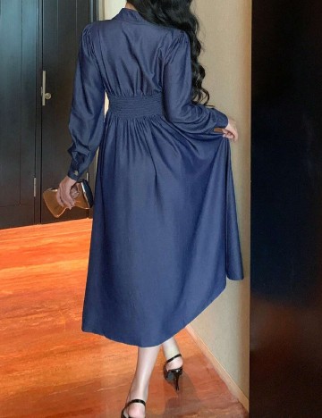 Rochie medie Dazy, albastru