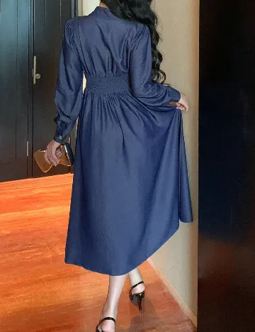 Rochie medie Dazy, albastru