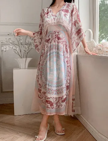 Rochie medie Dazy, mix culori