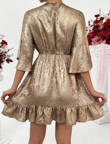 Rochie scurta SHEIN, auriu