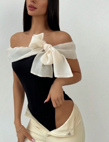 Body SHEIN, negru/alb