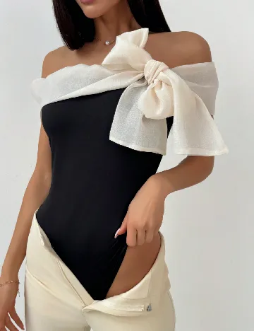 Body SHEIN, negru/alb