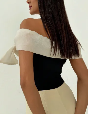 Body SHEIN, negru/alb