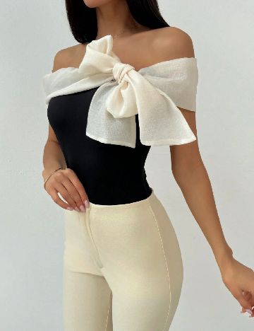 Body SHEIN, negru/alb