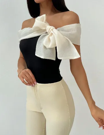 Body SHEIN, negru/alb